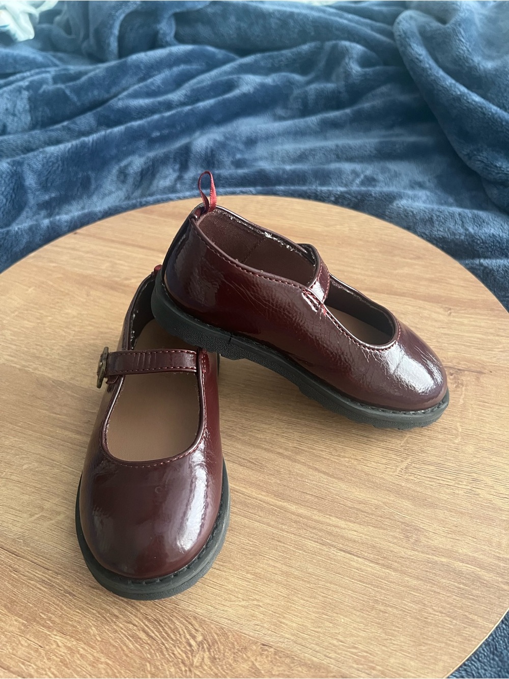 Old Navy Girls' Burgundy Patent Mary Jane Dress Shoes